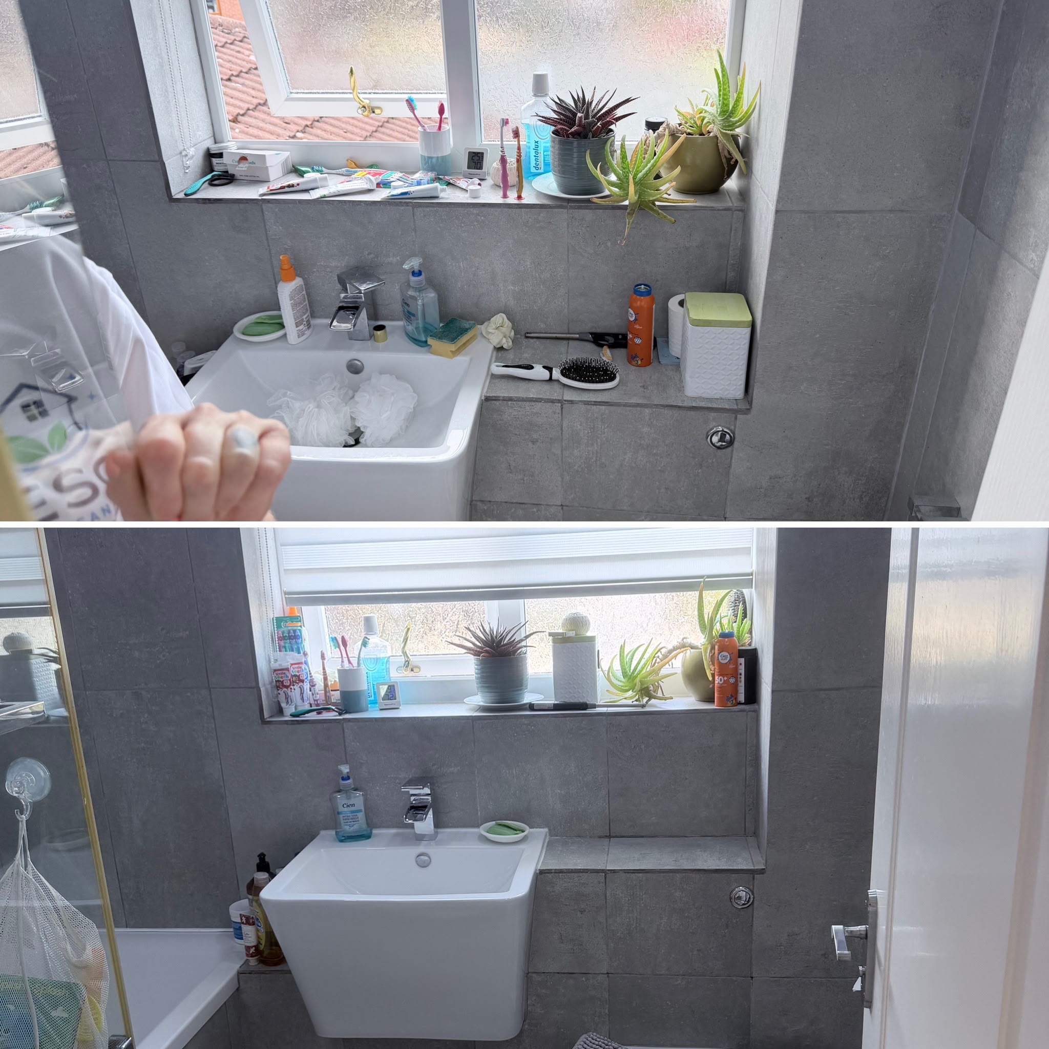ESG Cleaning before and after result collage