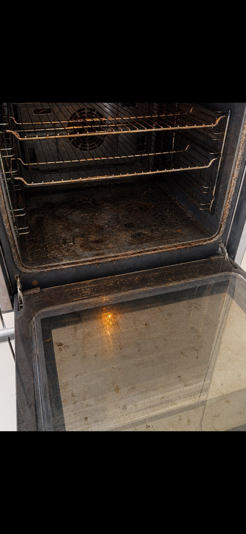 Oven before ESG Cleaning deep clean