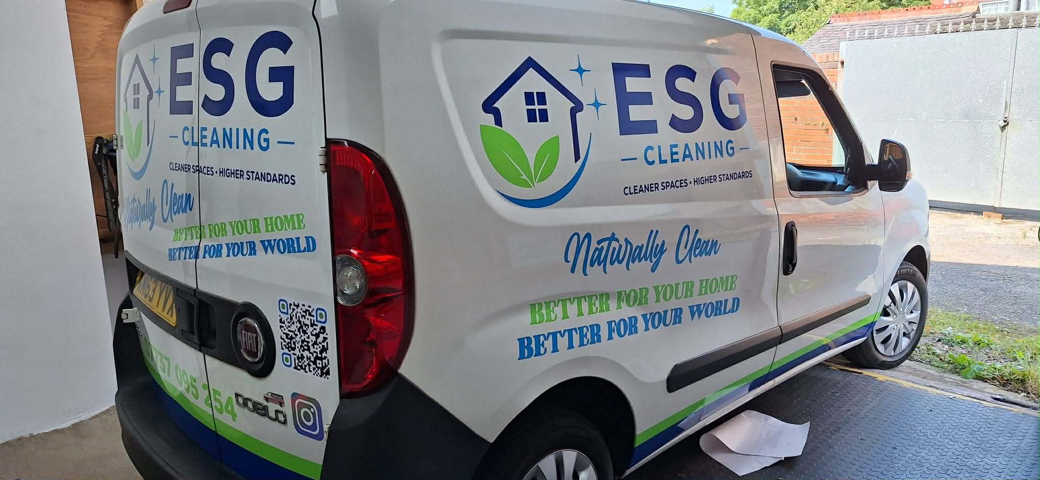 ESG Cleaning branded van